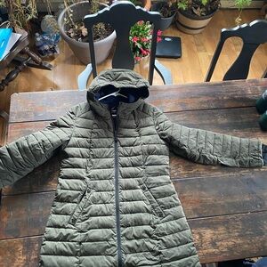 Olive Green Women's Puffer Jacket